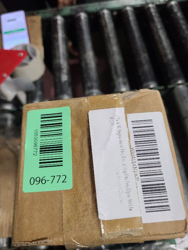 Photo 1 of 2 Pack XL Replacement Dog Door Flaps, Clear Pet Door Replacement Flap Compatible with 18" x 9.88" Extra Large Dog Door, Weather Resistant Replacement Flap Fits Pets Up to 90 Lbs