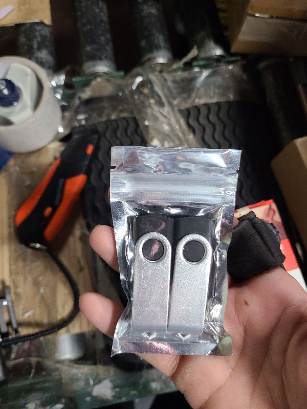 Photo 1 of 2 Pack 64GB USB Flash Drive USB 2.0 Thumb Drives Jump Drive Fold Storage Memory Stick Swivel Design - Black