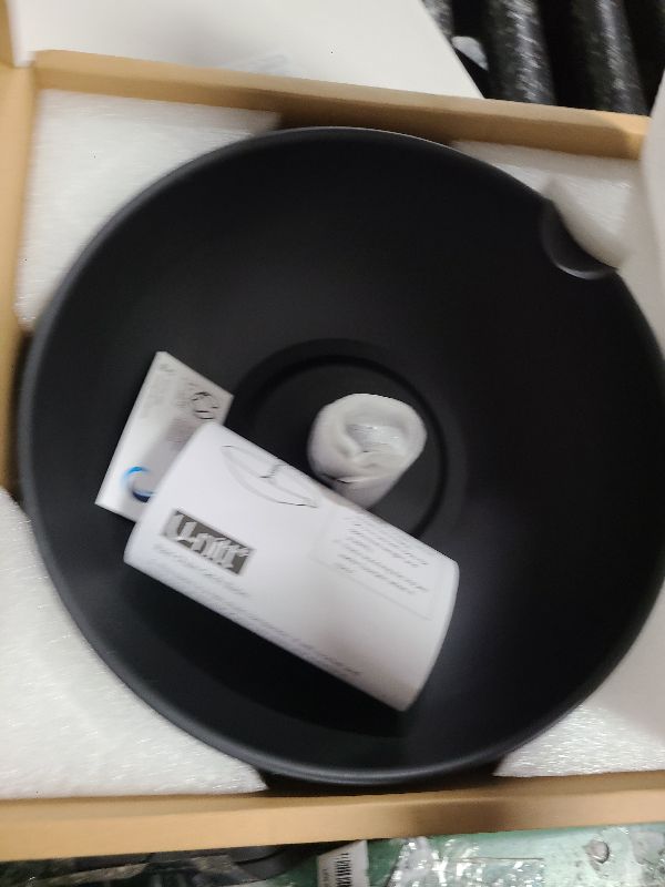 Photo 1 of 12" Spill Bowl Catch Basin for Rain Chain Anchoring & Stake | Rainwater Collection for Roof Gutter Downspout | Good For Water Fountain & Birdbath | Black | Works with Rainchain | Handles Heavy Rain