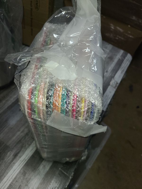 Photo 1 of 18 Pcs Plastic Fast Food Trays Bulk Colorful Restaurant Serving Cafeteria Grill School Lunch Trays Rectangular Serving Platter for Kitchen Hotel Restaurant, 9 Colors (9 x 12 Inch)