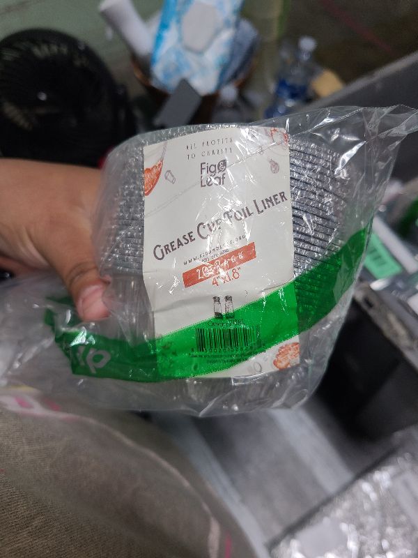 Photo 1 of (20 Pack) Grease Cup Foil Liner Compatible with Char-Broil Grills G430-0033-W1 Aluminized Grease Cup and Model 5884694 Universal