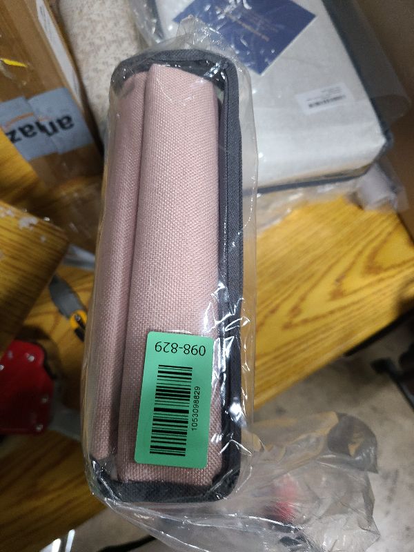 Photo 1 of 100% Blackout Shield Linen Blackout Curtains for Bedroom 96 Inches Long, Back Tab/Rod Pocket Living Room Drapes, Thermal Insulated Blackout Curtains 2 Panels Set, 50" W x 96" L, Blush Pink