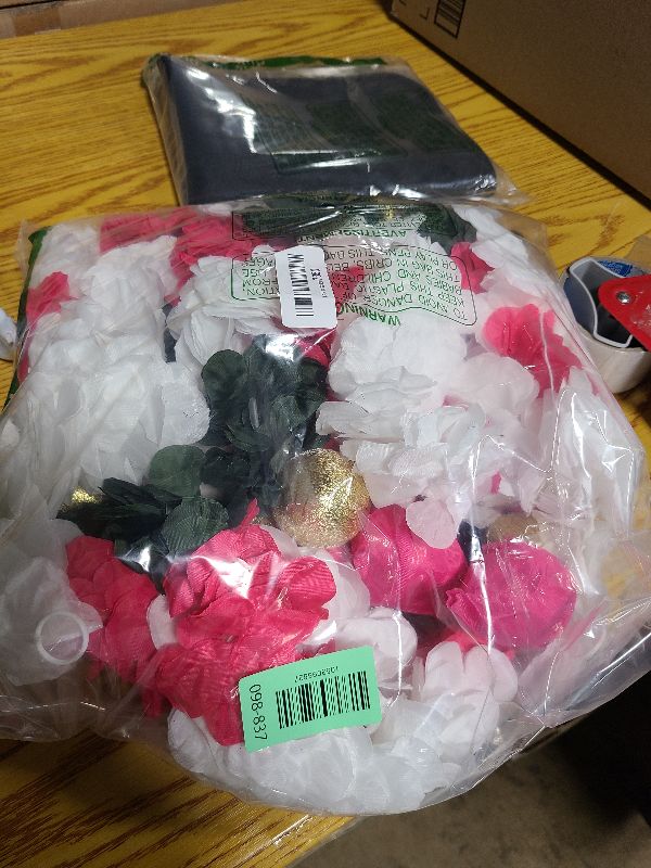 Photo 1 of 10 Pcs Diwali Decorations Artificial Jasmine Garland Toran Bandhanwar with Lotus Buds Traditional Indian Hanging Decor for Puja Pooja Diwali Wedding Housewarming (30 Inch)