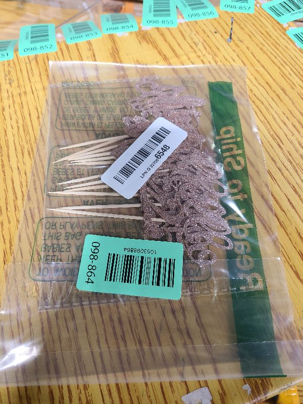 Photo 1 of 24Pcs Glitter 25th Birthday Cupcake Toppers, Hello 25th Birthday Cake Topper- 25th Birthday Decorations for Celebrating Twenty-Five Years Old Birthday Party (Rose Gold)