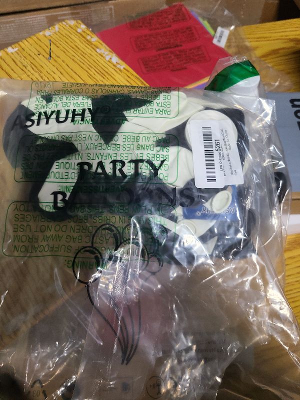 Photo 1 of 100pcs Black and White Balloons 12 Inch Thickened Latex Balloons for Birthday Wedding Graduation Party Decorations (Black White balloon)