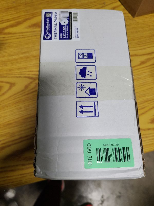 Photo 1 of 2 1/4 X 85 Thermal Paper Rolls -50-Pack for Square & Credit Card Terminal, Thermal Printer Paper, Thermal Receipt Paper,Thermal Receipt Paper 2 1/4 Credit Card Paper, Clover Receipt Paper & Verifone