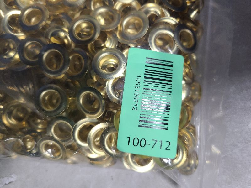 Photo 1 of 1000pcs Grommets Eyelets 3/8 Inch Metal Washers and Grommets Kit for Grommet Tool 10mm Gold Grommet for Banners, Poster, Curtains, Clothes, Shoes, Leather, Canvas, Fabric, Belt Punching, Paper Crafts