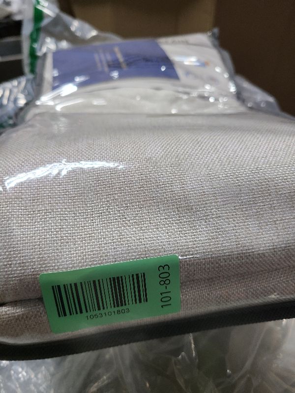 Photo 1 of 100% Blackout Shield Linen Blackout Curtains for Bedroom 96 Inches Long, Back Tab/Rod Pocket Living Room Drapes, Thermal Insulated Blackout Curtains 2 Panels Set, 50" W x 96" L, Beige