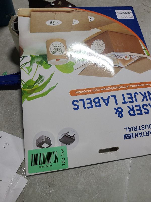 Photo 1 of 2" Circle Printable Labels Compatible with Inkjet and Laser Printers - 30 Sheets, 600 Matte White Round Stickers for Product Labeling, Packaging, Organization - Spartan Industrial Template C004