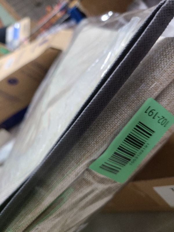 Photo 1 of 100% Blackout Shield Linen Blackout Curtains for Bedroom 96 Inches Long, Back Tab/Rod Pocket Living Room Drapes, Thermal Insulated Blackout Curtains 2 Panels Set, 50" W x 96" L, Oatmeal