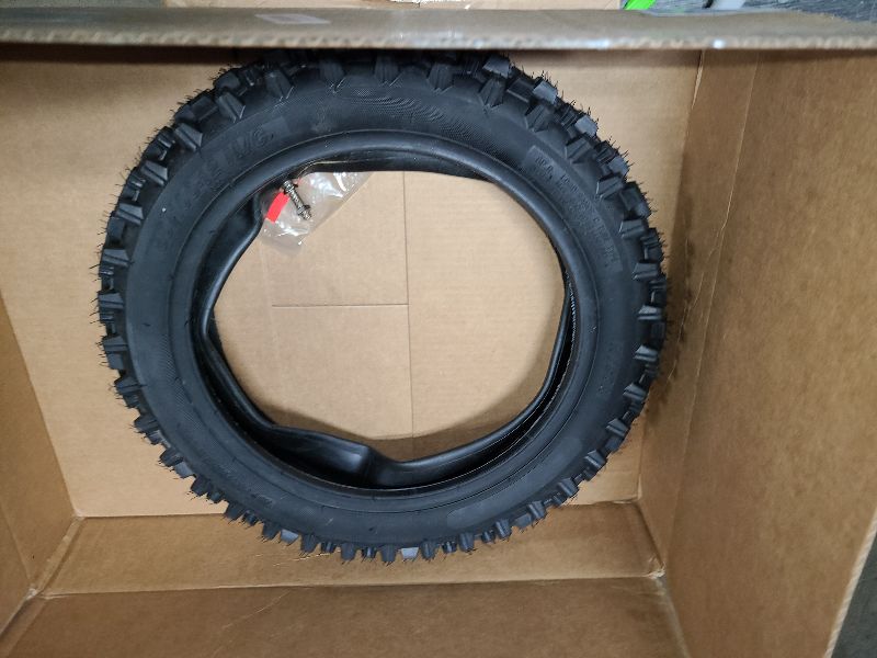 Photo 1 of 1PZ EHX-C8K 3.00-12 Tire & Inner Tube 80/100-12 Replacement for Honda CRF70 XR70 CR60R KLX110 KX60 Suzuki DRZ110 DS80 JR80 RM50 PW80 TTR YZ60 65SX 90cc 110cc 125cc SSR Off Road Motocross Pit Dirt Bike