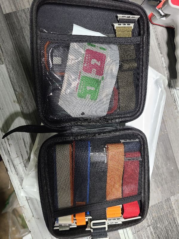 Photo 1 of 12pack Watch Band and 6pack Watchcase Compatible With Apple Watch Ultra 3 2/Ultra 49mm Bands, Nylon Band Organizer for iWatch Ultra 3 2/Ultra