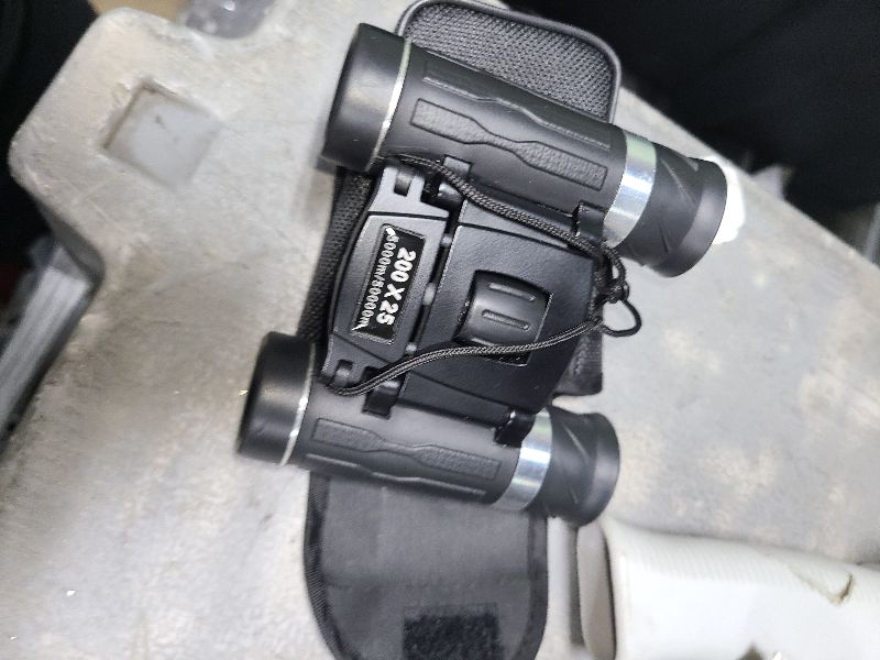 Photo 1 of 200x25 Binoculars for Adults and Kids, High Powered Mini Pocket Binoculars with Phone Adapter, Waterproof Compact Telescope for Bird Watching, Hunting, Concert, Theater, Opera, Traveling, Sightseeing