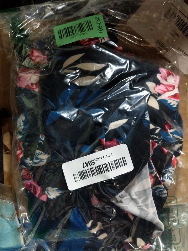 Photo 1 of 2025 Women's V Neck Floral Print Ruffle Short Sleeve Casual Tee Tops Rose Madder Medium