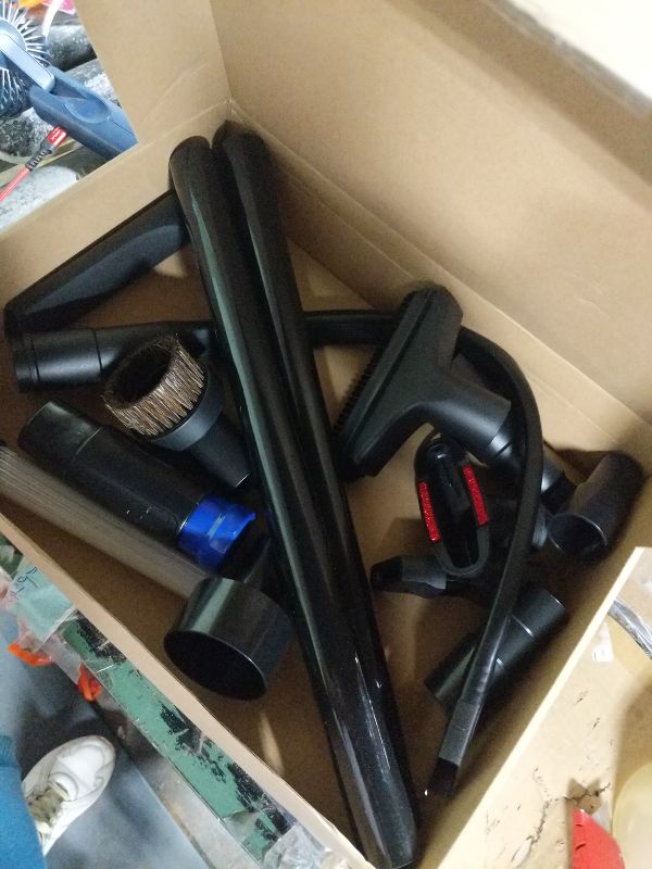 Photo 1 of 13PCS Universal Vacuum Attachment Kit Wet Dry Plastic Vacuum Hose Adapter 1-1/4" Vacuum Cleaners Accessories with Horse Hair Brush Extension Wand Flexible Crevice Tool Adapter for Shop Vac Accessories