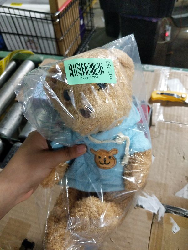 Photo 1 of 11.8 inches Teddy Bear Stuffed Animals Soft Plush Cute Teddy Bear Doll for Boys Girls (Blue)