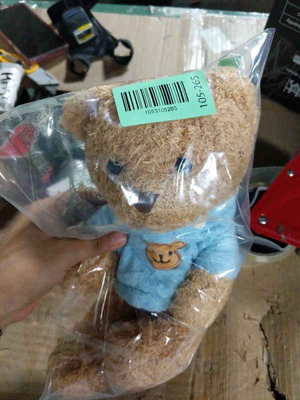 Photo 1 of 11.8 inches Teddy Bear Stuffed Animals Soft Plush Cute Teddy Bear Doll for Boys Girls (Blue)