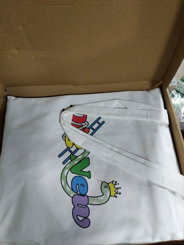 Photo 1 of 12 Inch Wooden 2-in-1 Ludo & Snakes Board Game, Reversible Travel Set with Storage Bag & Organizer Box (All-in-One Storage)