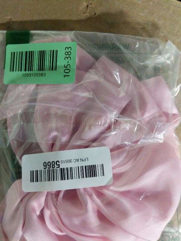 Photo 1 of 1PC Satin Hair Bows for Women Large Hair Barrettes Ribbon for Girls Giant Long Bow Hair Clips Ponytail Holder Silk Big Hair Clips Accessories for Women(Pink)