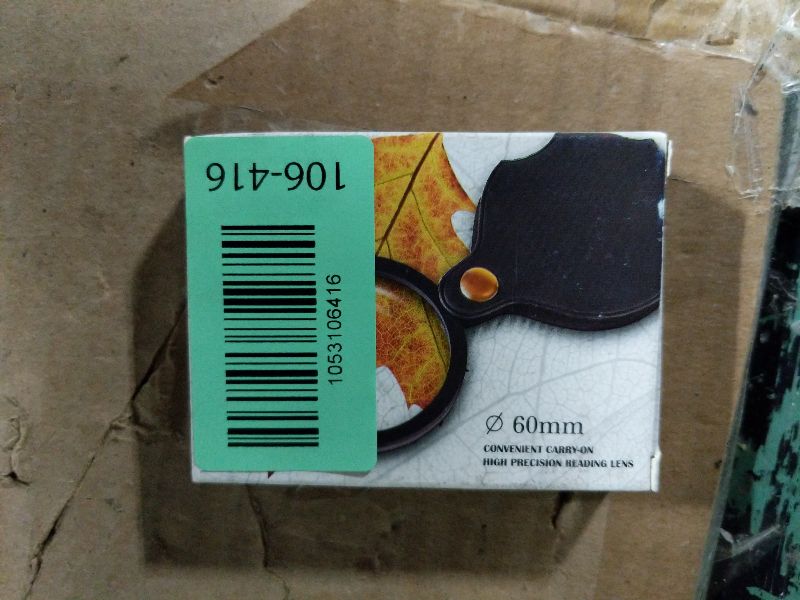 Photo 1 of 20X Pocket Magnifier, Rotating Folding HD Mini Portable for Reading Student Pocket Magnifier(Black)