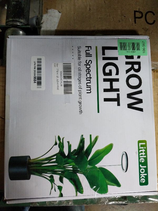 Photo 1 of 10" Grow Lights for Indoor Plants Full Spectrum,160LEDs Indoor Plant Light for Indoor Growing,Height Adjustable 11"-65" for Large Plant,Auto On/Off Timer 3/9/12H,9 Dimmable Brightness,Black Wood Grain