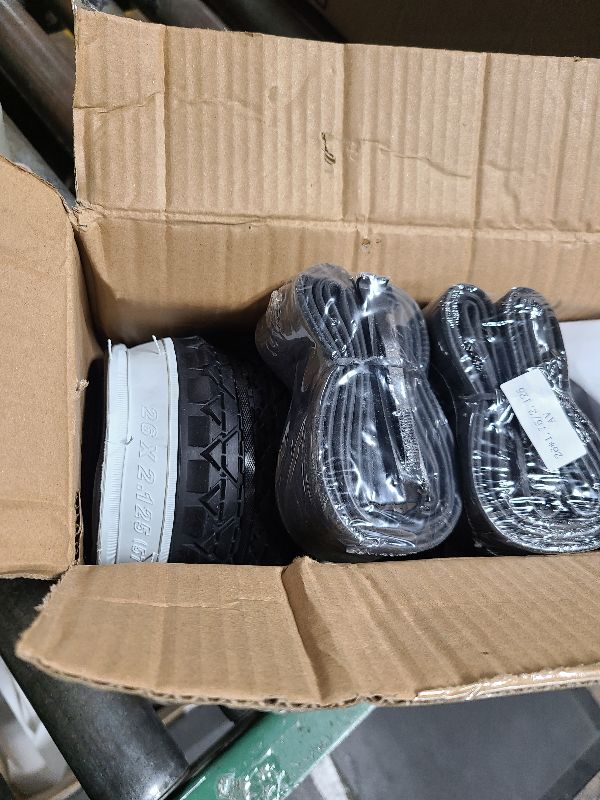 Photo 1 of 2-Pack Cruiser Bike Tires Set: MOHEGIA 26 x 2.125 Inch Folding Tires, Inner Tubes, and Tire Levers Replacement Kit for Beach Cruiser Bicycle -White Walled