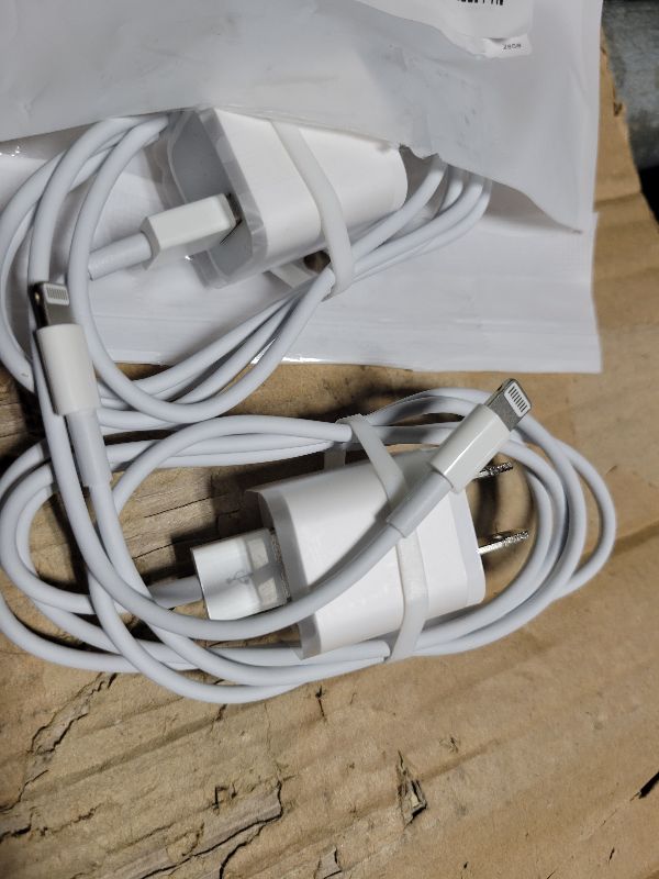 Photo 1 of [Apple MFi Certified] iPhone Charger, 2Pack Lightning Cable Apple Charging Cords &Fast Quick USB Wall Charger Travel Block Plug Adapter for iPhone 14/13/12/11 Pro/11/10/XS MAX/XR/8/7/6s/6 Plus