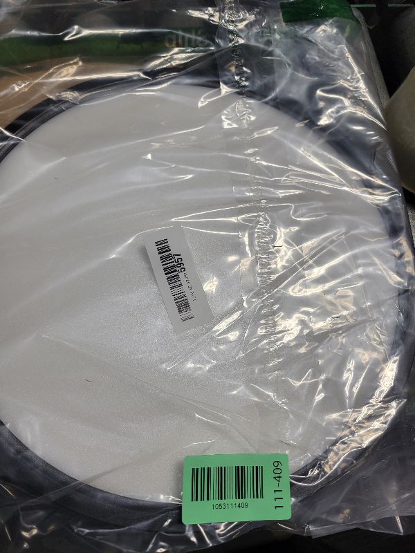 Photo 1 of 12 Inch 24W Flush Mount LED Ceiling Light Fixture, 5000K Daylight White, 3200LM, Flat Round Ceiling Light Fixture, 240W Equivalent Black Ceiling Lamp for Closets, Kitchens, Stairwells, Bedrooms.etc.