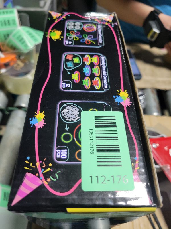 Photo 1 of 150PCS Glow in the Dark Party Supplies for Kids Adults, Light Up Party Favors with Light Up Glasses, Headband, Rings, 100 Glow Sticks Bulk Party Pack DIY Glow Necklaces Bracelets, Neon Party Supplies