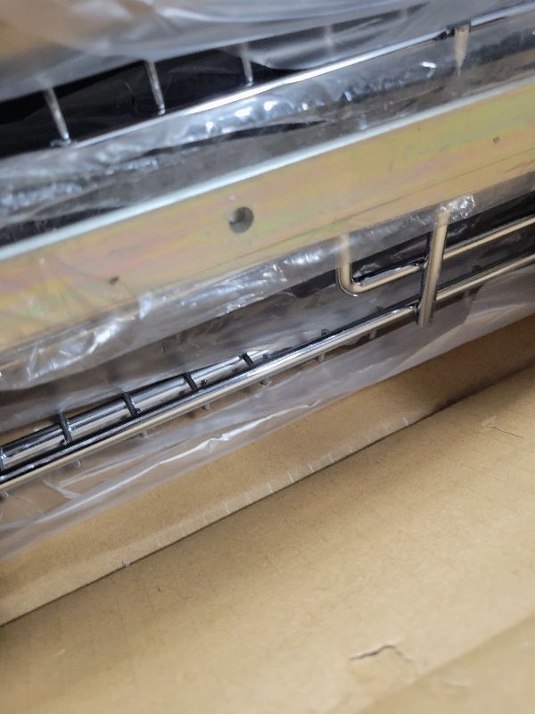 Photo 1 of 2 Tier Pull Out Cabinet Organizer, 23" W x 21" D Heavy-Duty Metal Sliding Drawer Shelf for Kitchen Cabinets, Chrome, Doesn't Include Door Fittings