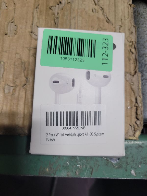 Photo 1 of 2 Pack Wired Headphones for iPhone Earbuds with Built-in Microphone & Volume Control Nosie Reduction Earphones Headsets Compatible with iPhone 14 13 12 11 Pro Max XS XR X 8 7, Support All iOS System