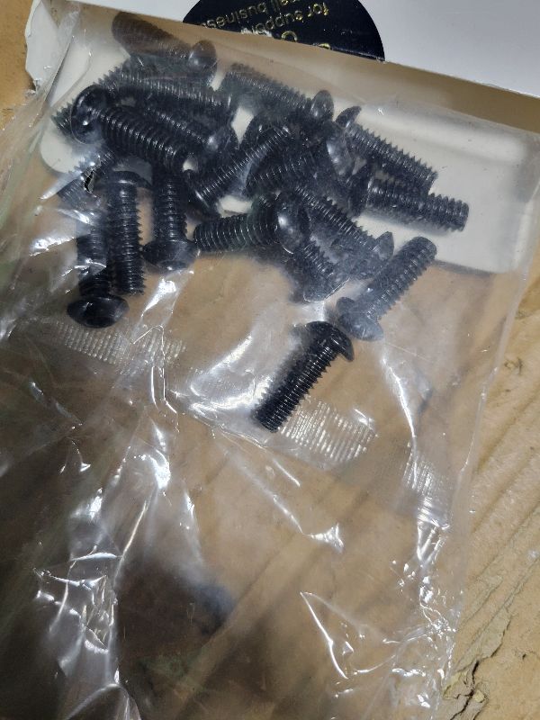 Photo 1 of 1/4-20 x 3/4" Button Head Socket Cap Bolts Screws, 20Pcs 304 Stainless Steel 18-8, Allen Hex Drive, Black Oxide by SG TZH(with Hex Spanner)