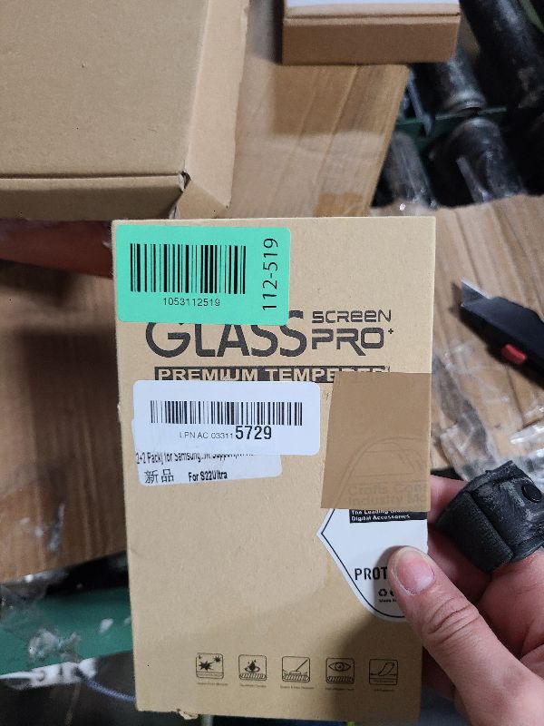 Photo 1 of [2+2 Pack] for Samsung Galaxy S22 Ultra 5G Screen Protector Tempered Glass Camera Lens Protector,Touch Sensitive,Fingerprint Support,9H Hardenss2