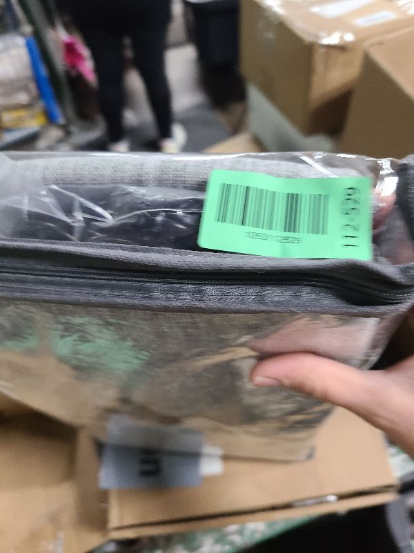 Photo 1 of 100% Blackout Shield Full Blackout Curtains for Bedroom 90 inch Length 2 Panels Set, Clip Rings/Rod Pocket Faux Linen Black Out Curtains for Living Room, Thermal Insulated, 50Wx90L, Grey