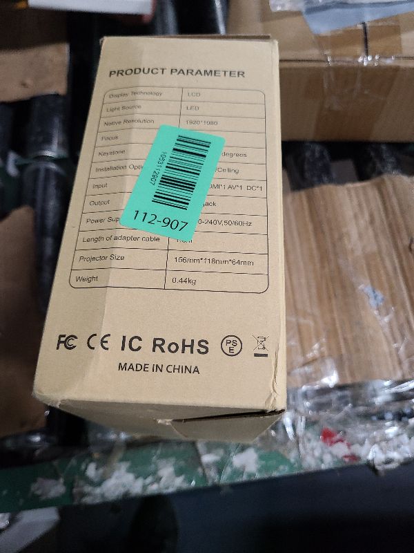 Photo 1 of 15000 Lumens Outdoor Movie Projector - Native 1080P HD Portable Projector with WiFi 6/Bluetooth 5.2, Compatible with iPhone, Android, Fire Stick, PS5, Xbox(USB-C Cable) ±15° Keystone