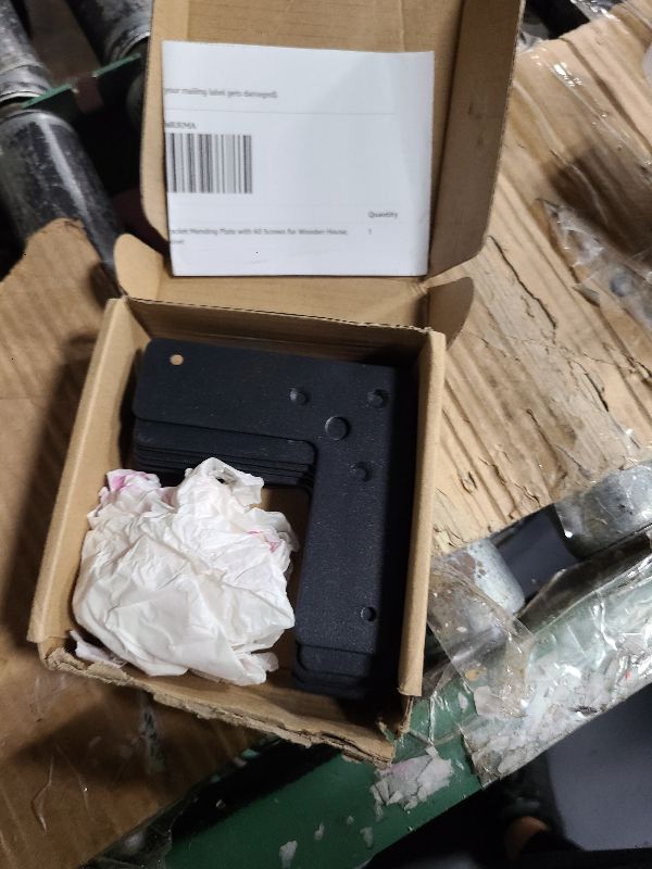 Photo 1 of 12PCS Black Flat Corner Brace , 4"×4"×1¼" L Flat Shape Braces Corner Bracket Mending Plate with 60 Screws for Wooden House, Metal Fixing Joining Bracket Support Brace for Shelves,Furniture and Cabinet