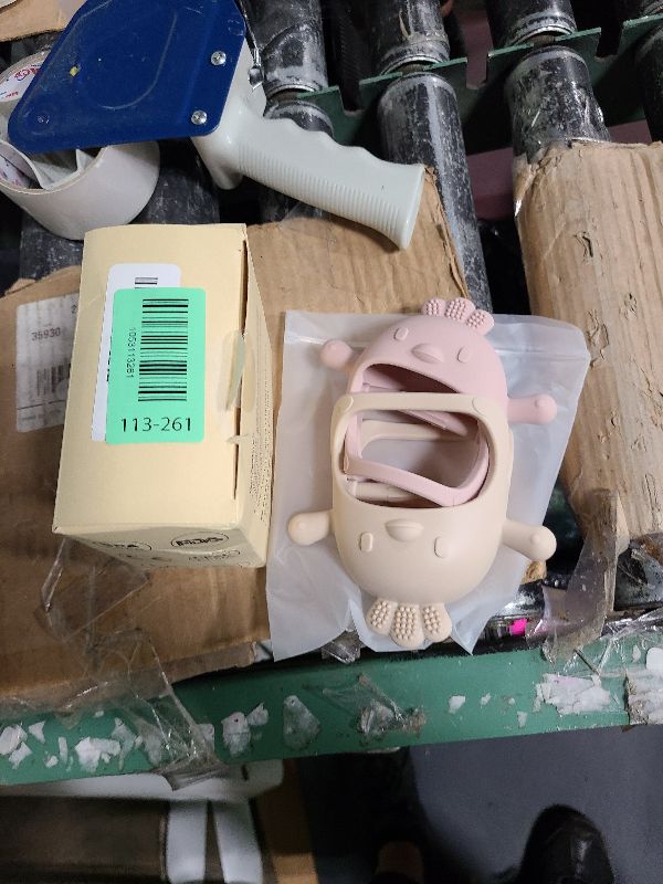 Photo 1 of 2 Packs Baby Teething Toy for 0-6 6-12 Months, Food Grade Silicone Teething Mitten, Anti Dropping Wrist Hand Teethers Baby Chew Toys for Sucking Needs, BPA Free