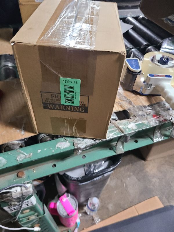 Photo 1 of 12 oz Glass Juice Bottles with Lids 6 Pack | Reusable & Leakproof Juicing Jars with Airtight & Sipping Lids, Straws & Brushes for Travel, Office, Home, Gym