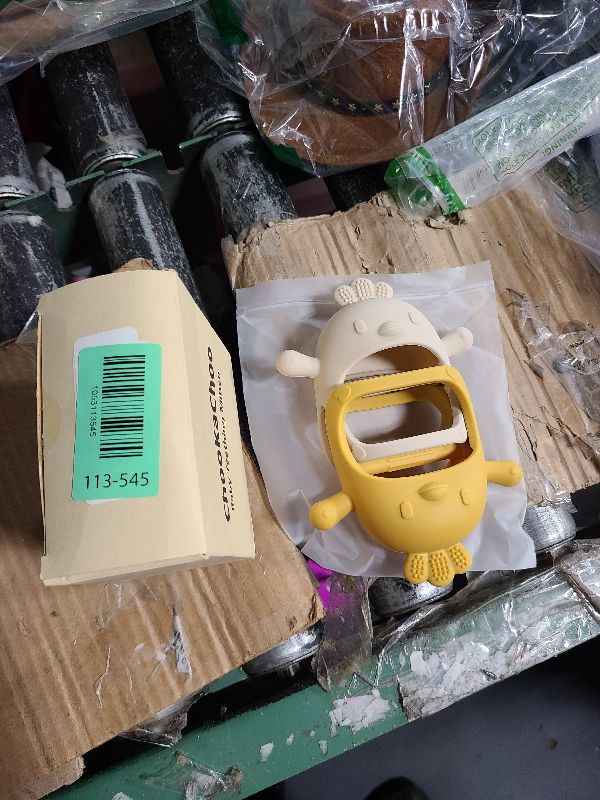 Photo 1 of 2 Packs Baby Teething Toy for 0-6 6-12 Months, Food Grade Silicone Teething Mitten, Anti Dropping Wrist Hand Teethers Baby Chew Toys for Sucking Needs, BPA Free