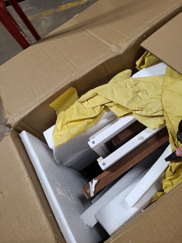 Photo 1 of 2-Story Guinea Pig Cage with Stand, Indoor Wooden Hamster Cage with Ramp, Pull-Out Tray, Hideout & Platform, Acrylic Transparent Small Animal Habitat for Chinchillas, Ferrets, Hedgehogs, Walnut