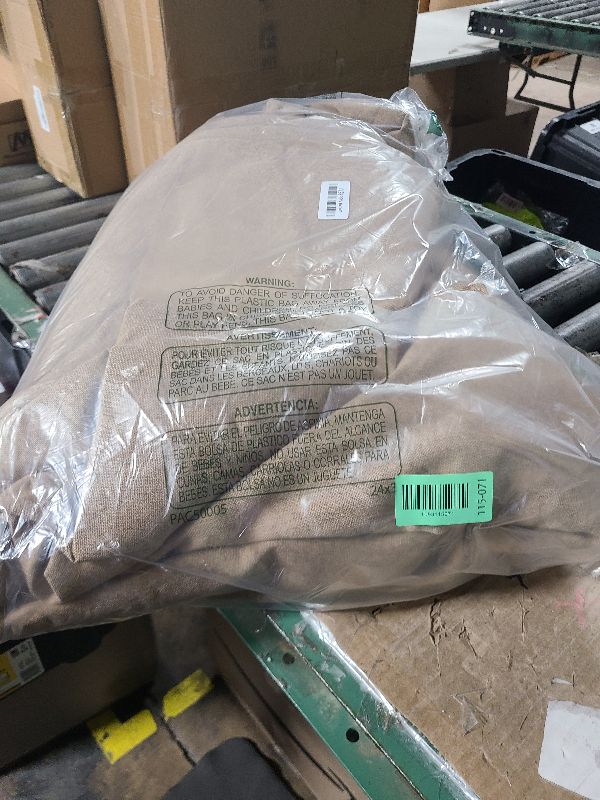 Photo 1 of 102 Inch Linen Blackout Curtains for Ceiling Track System Back Tab, Loop Pocket Curtains 72 Inch Wide Pinch Pleated Drapes for Patio Sliding Glass Door, Burlap Color/Camel,W72 x L102, 2 Panels