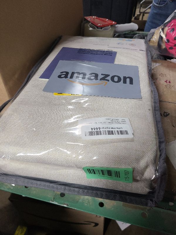 Photo 1 of 100% Blackout Shield Linen Blackout Curtains for Bedroom 108 Inches Long, Back Tab/Rod Pocket Living Room Drapes, Thermal Insulated Blackout Curtains 2 Panels Set, 50" W x 108" L,Cream