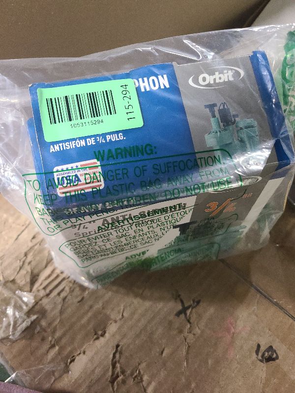 Photo 1 of 1-Pack Orbit 57623 3/4" FPT 100 Series Anti-Siphon Automatic Sprinkler Valve with Flow Control