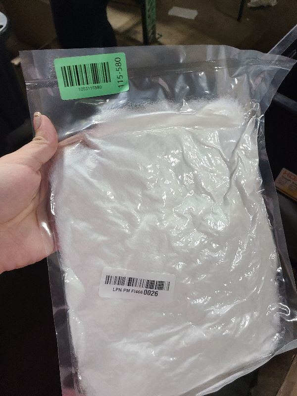 Photo 1 of 2 Bags Christmas Fake Snow Decoration Fluffy Artificial Cotton Fiber Fluffy Fake Clouds Soft Blanket for Crafts Mantle Village Christmas Winter Indoor Home Decoration(White)