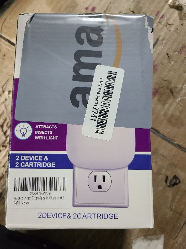 Photo 1 of 2 Flying Insect Traps & 2 Cartridges - Compatible with ZEVOM364A Refill - Plug in Fruit Fly Trap for Indoor - Bug Catcher for Gnats, House & Fruit Flies - Use in Any Room (2 Device & 2 Cartridges)
