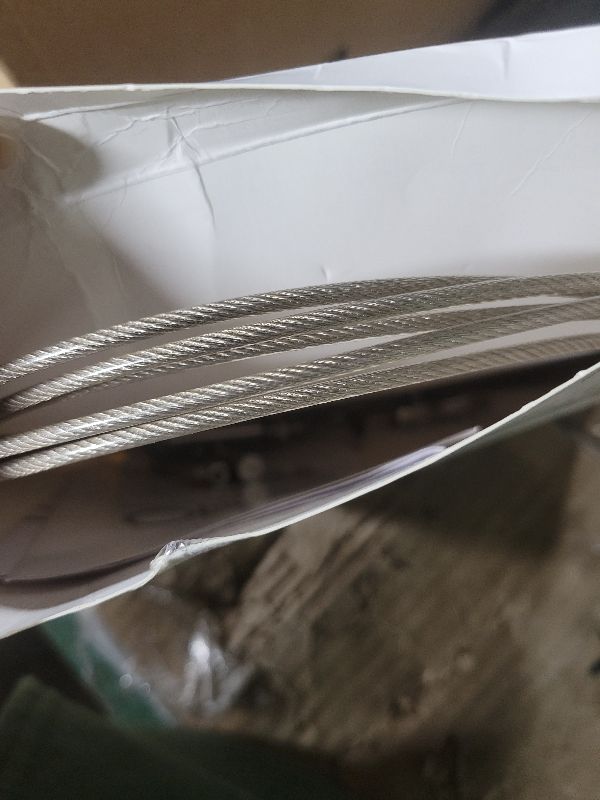 Photo 1 of 10.8FT/3.3M Stainless Steel Clothes Lines for Hanging Clothes Outside - DEWEL Clothesline Heavy Duty for Wire Curtain Hanging - Windproof Anti-sag Multipurpose Outdoor Clothesline