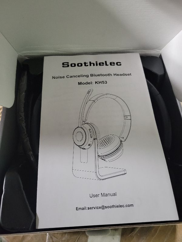 Photo 1 of (Upgraded Version) Wireless Headset, Bluetooth Headset with Noise Cancelling Microphone, Best Headphones with Mic Mute & USB Dongle for PC/Computer/Laptop/Cell Phones/Remote Work/Call Center