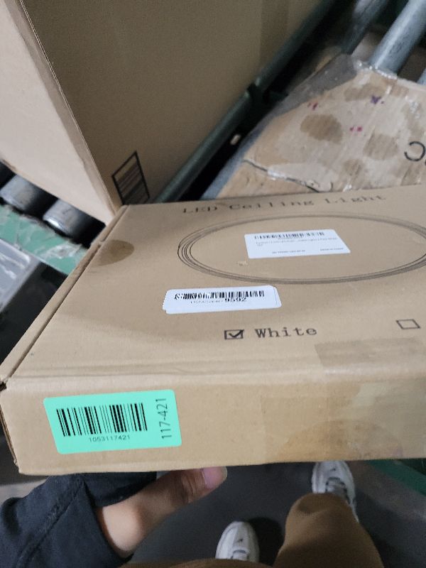 Photo 1 of 2 Pack 12 Inch Dimmable LED Flush Mount Ceiling Light Fixture 28W 3200LM 5 Color Temperature in One Super Slim Round Ceiling Lamp Low Profile Ceiling Lights for Living Bedroom Kitchen Laundry White