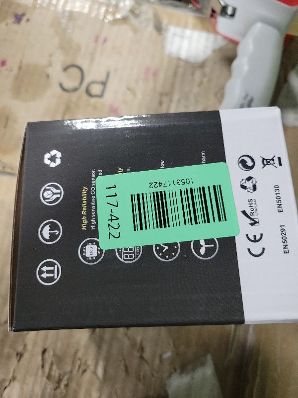 Photo 1 of 2-Pack,  Alarm and Carbon Monoxide Detector, Carbon Monoxide and Smoke Detectors with LCD Display, Battery Powered, Easy to Install