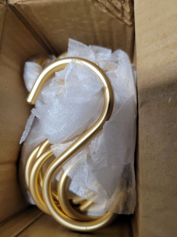 Photo 1 of 20Pcs Gold S Hooks,4.3inch Aluminum Alloy S Shaped Universal Hooks,Heavy Duty S Hanger Hooks,Utility S Hooks for Bathroom,Cloakroom,Kitchen Pots Pans Cups